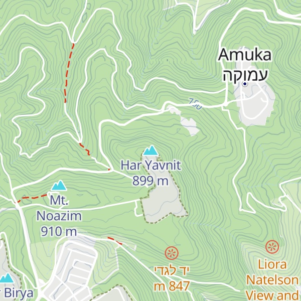 Map of Har Yavnit