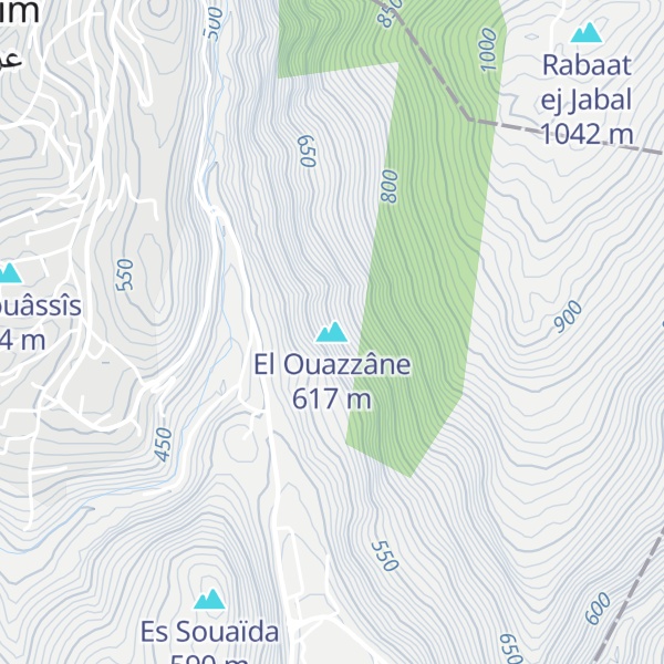 Map of El Ouazzâne