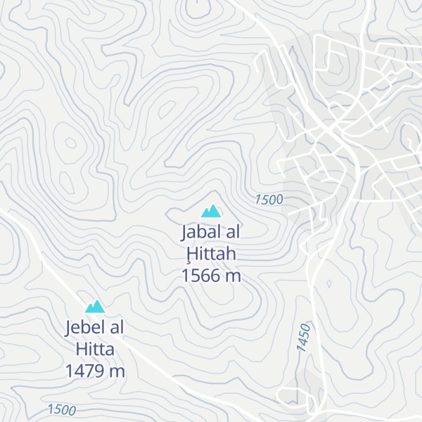 Map of Jabal al Ḩittah