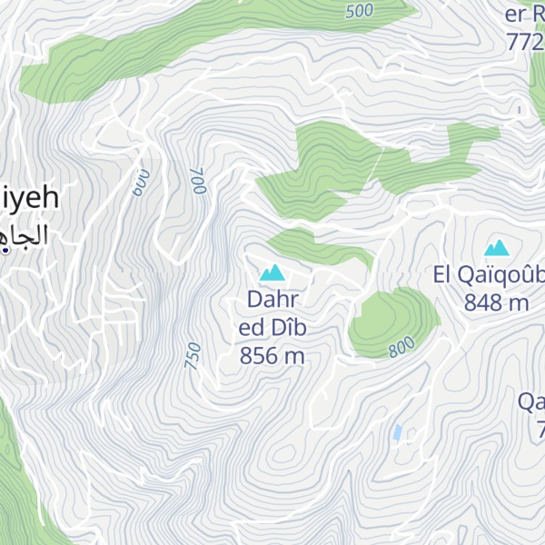 Map of Dahr ed Dîb