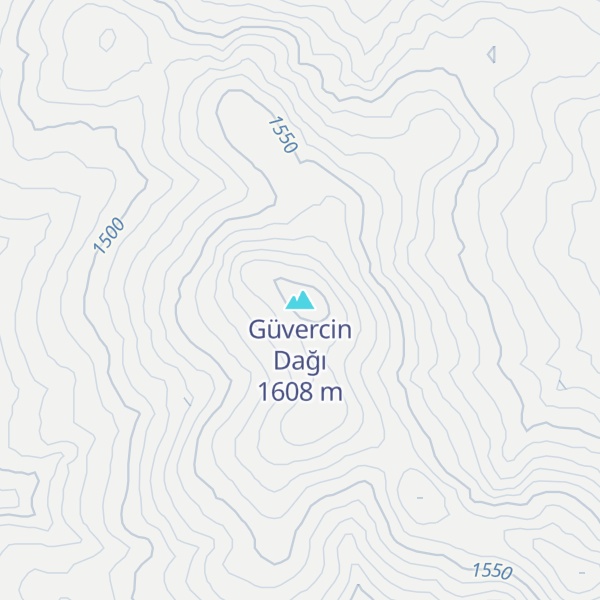 Map of Güvercin Dağı