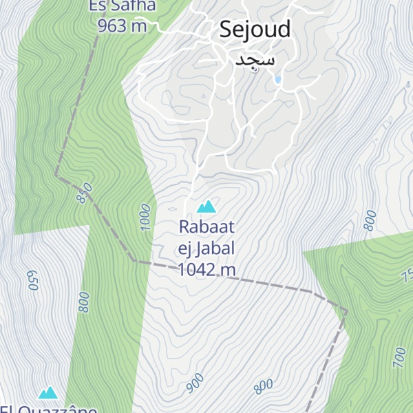 Map of Rabaat ej Jabal