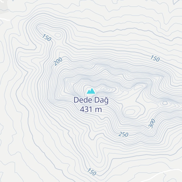 Map of Dede Dağ