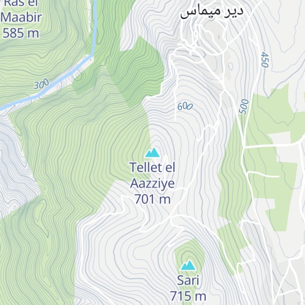 Map of Tellet el Aazziye