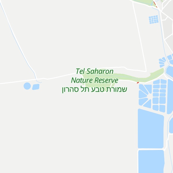 Map of Tel Saharon