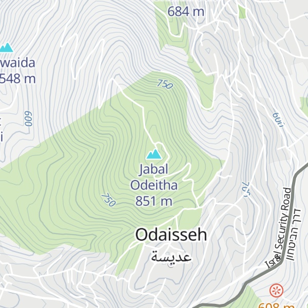 Map of Jabal Odeitha