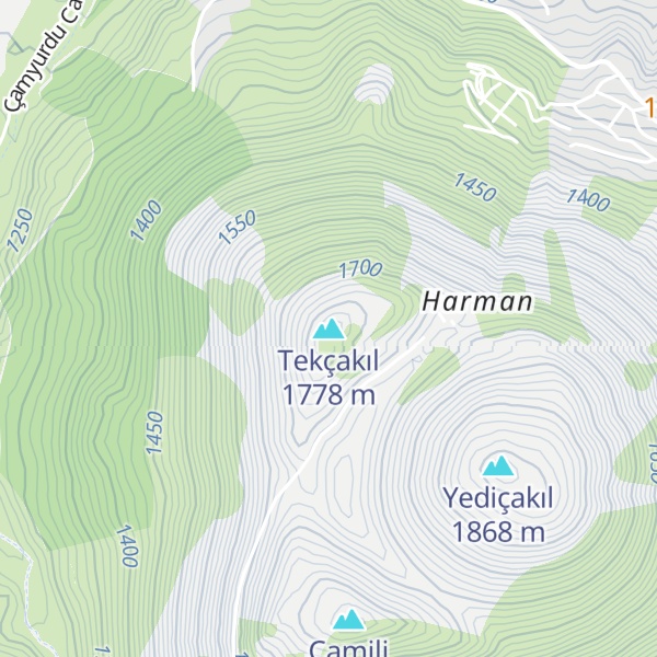 Map of Tekçakıl
