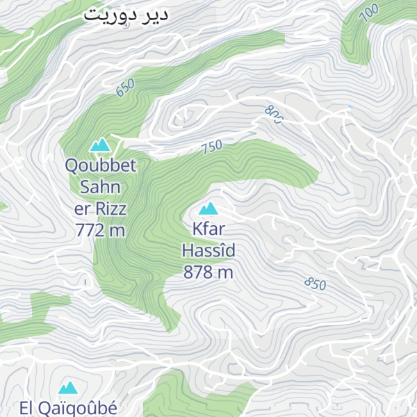 Map of Kfar Hassîd