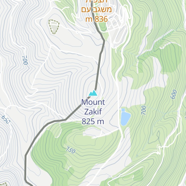 Map of Mount Zakif