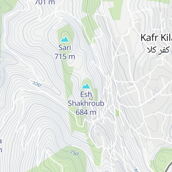Map of Esh Shakhroub
