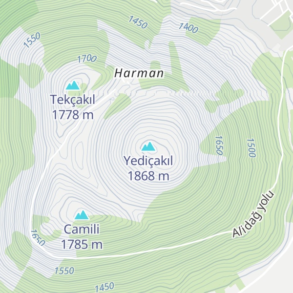 Map of Alidağ