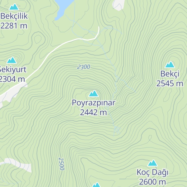 Map of Poyrazpınar