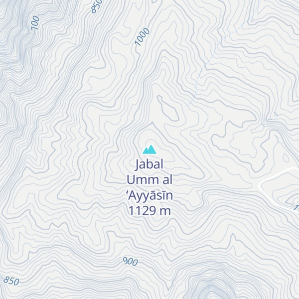 Map of Jabal Umm al ‘Ayyāsīn