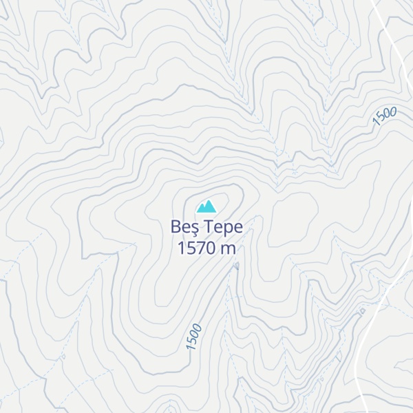 Map of Beş Tepe