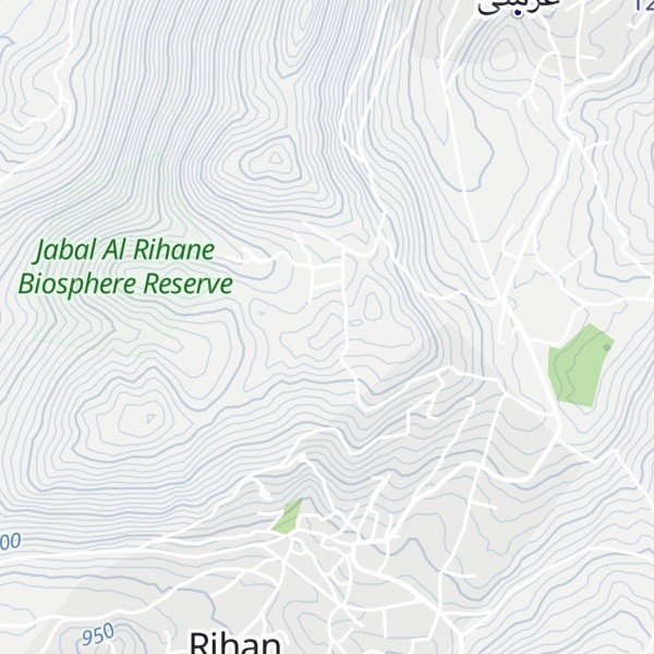 Map of Jabal Rezlâne