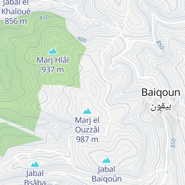 Map of Qalaat el Moudaouara