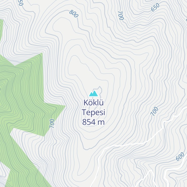Map of Köklü Tepesi