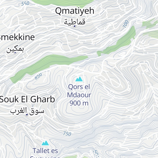 Map of Qors el Mdaour