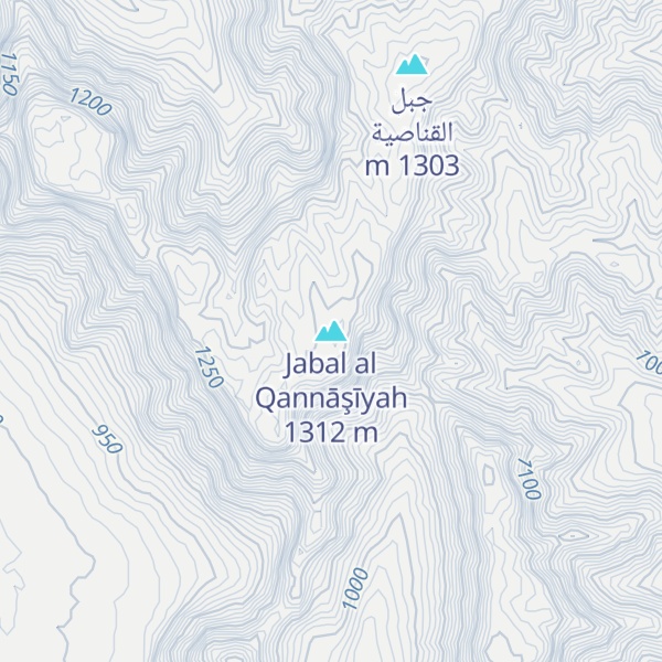 Map of Jabal al Qannāşīyah