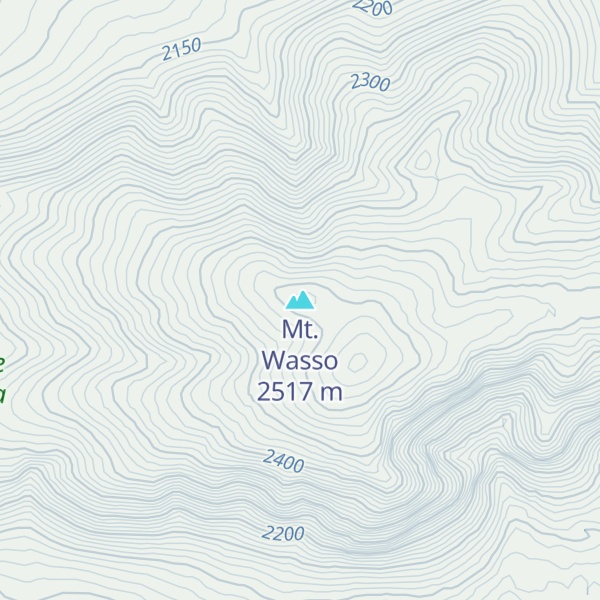 Map of Mt. Wasso