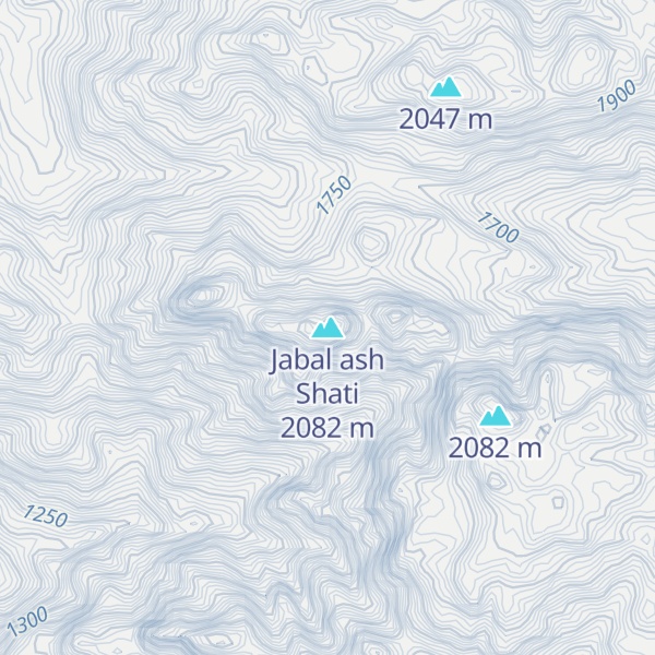 Map of Jabal ash Shati