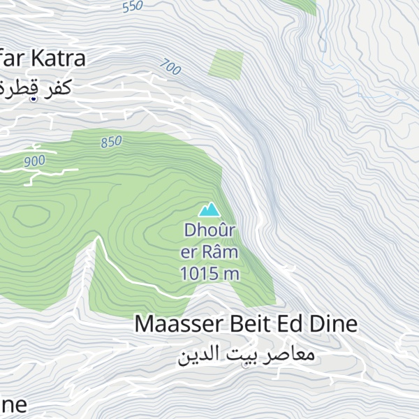 Map of Dhoûr er Râm