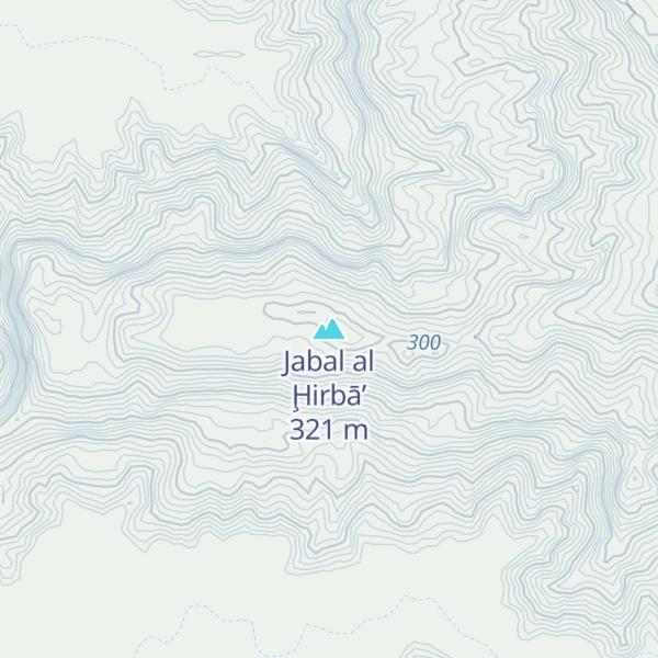 Map of Jabal al Ḩirbā’