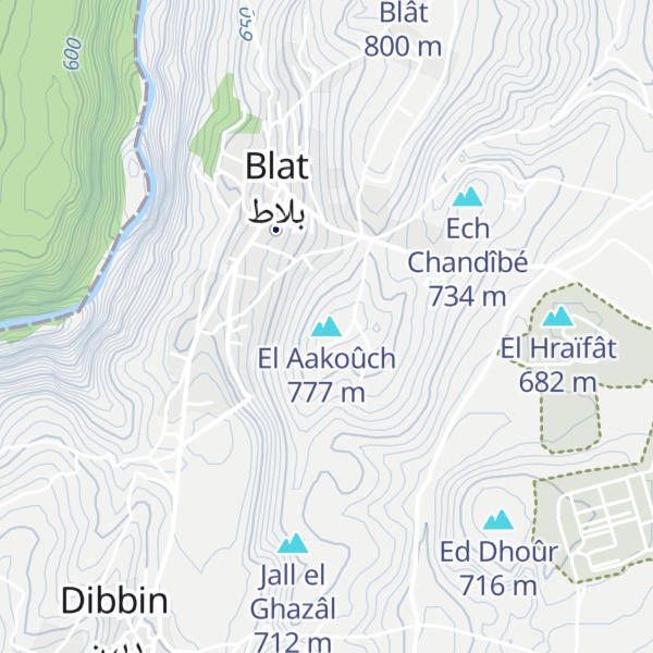 Map of El Aakoûch