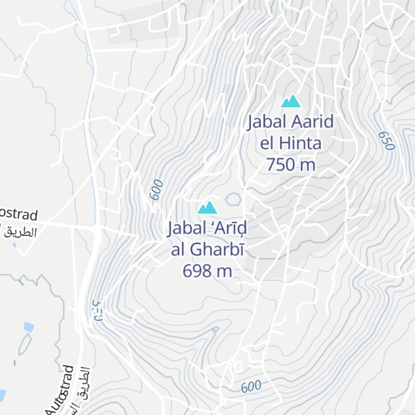 Map of Jabal ‘Arīḑ al Gharbī