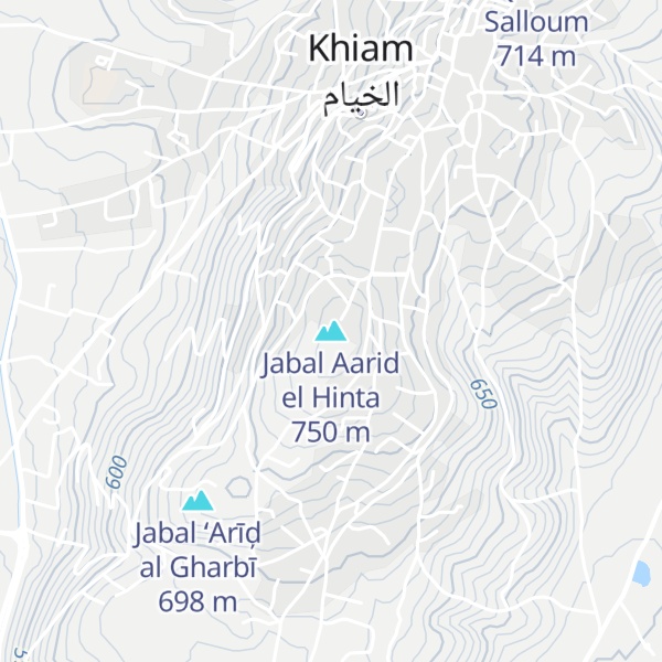 Map of Jabal Aarid el Hinta
