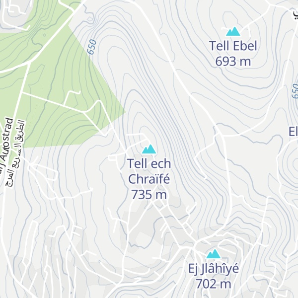 Map of Tell ech Chraïfé