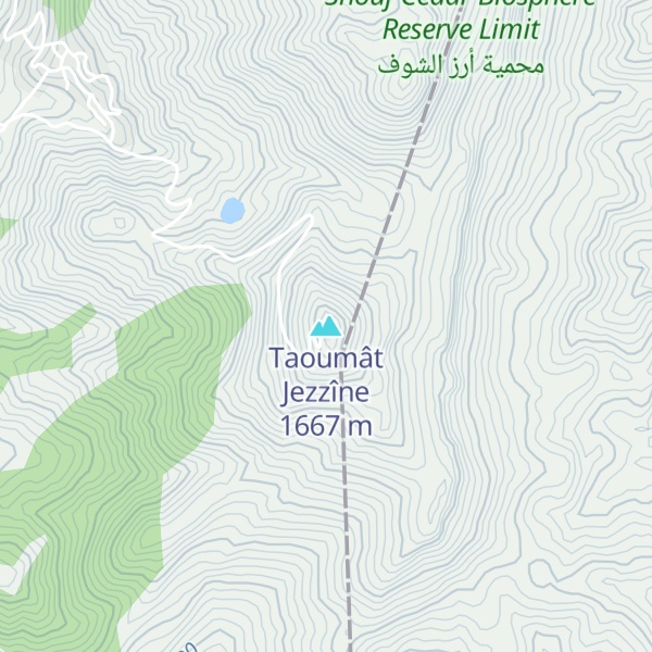 Map of Taoumât Jezzîne