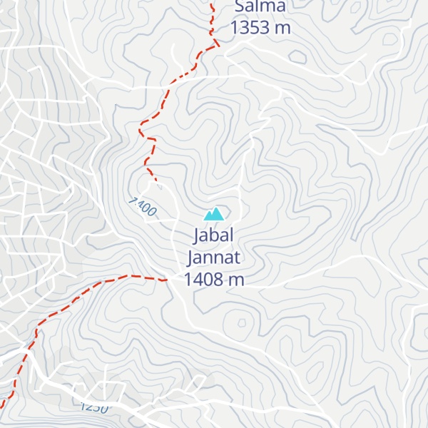 Map of Jabal Jannat