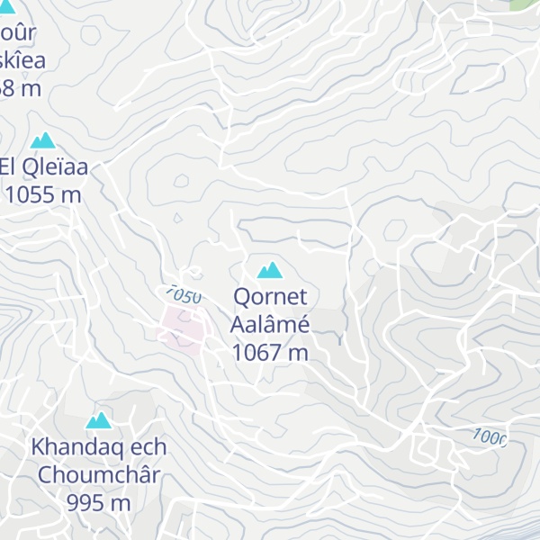 Map of Qornet Aalâmé