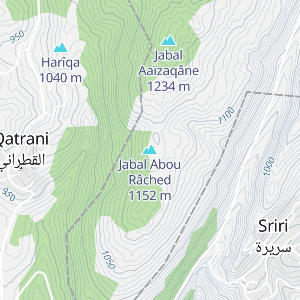 Map of Jabal Abou Râched