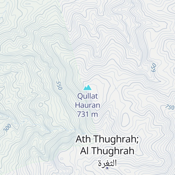Map of Qullat Hauran