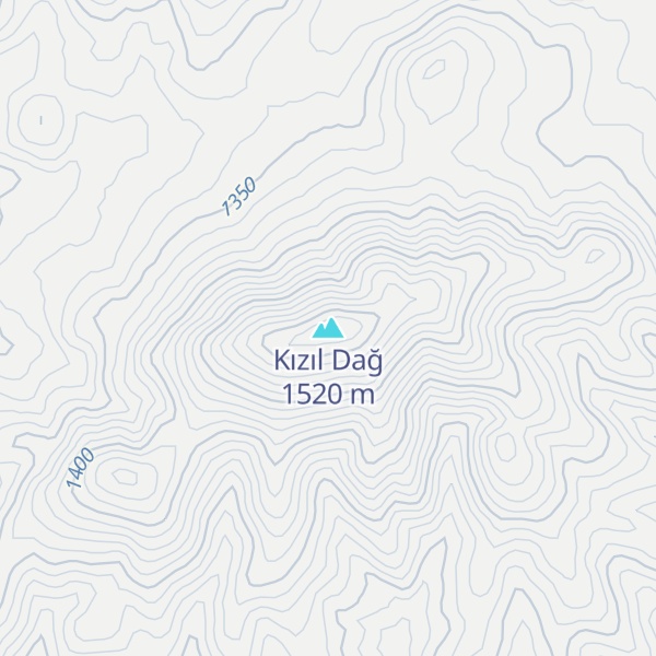 Map of Kızıl Dağ