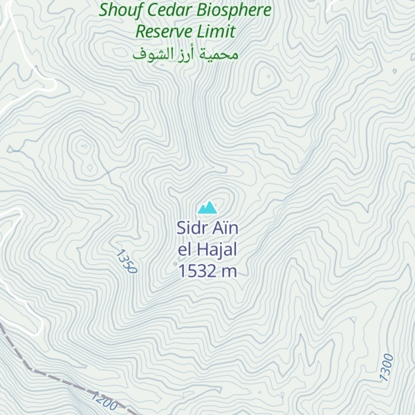 Map of Sidr Aïn el Hajal