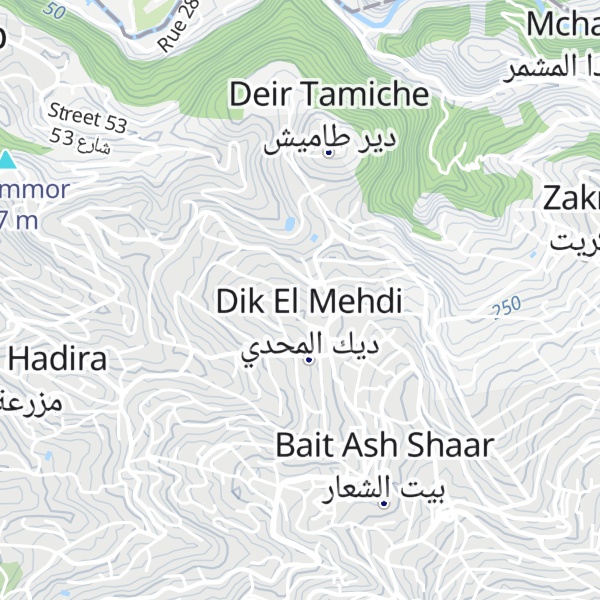Map of Dahr Dik el Mehdi