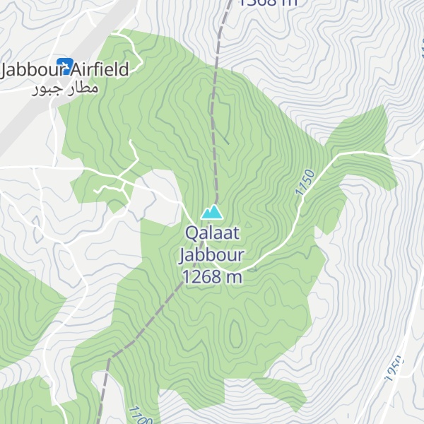 Map of Qalaat Jabbour