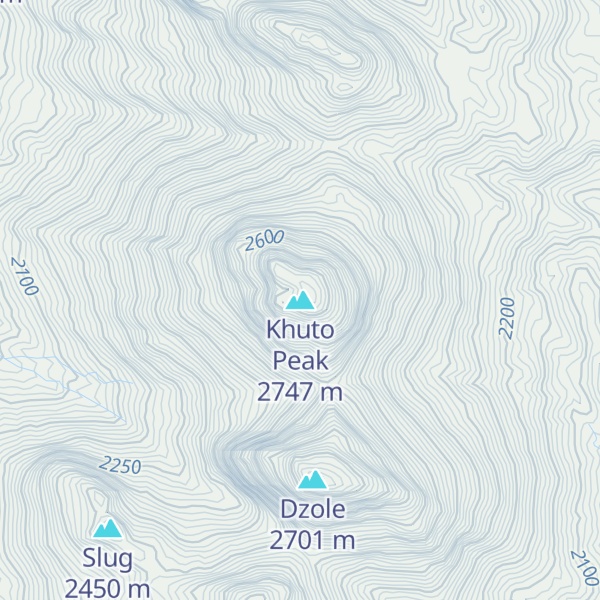 Map of Khuto Peak