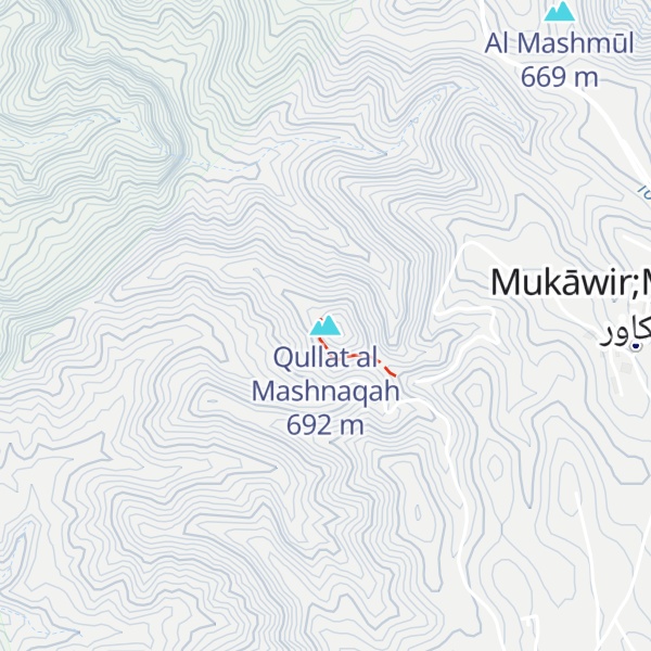 Map of Qullat al Mashnaqah