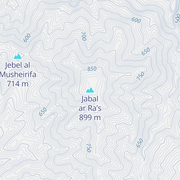Map of Jabal ar Ra’s