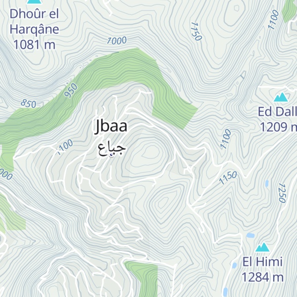 Map of Tellet el Aarîd