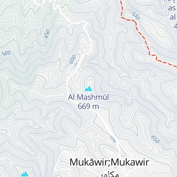 Map of Al Mashmūl