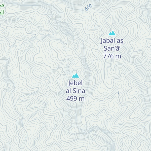 Map of Jebel al Sina