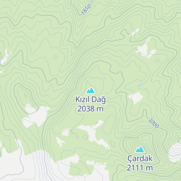 Map of Kızıl Dağ