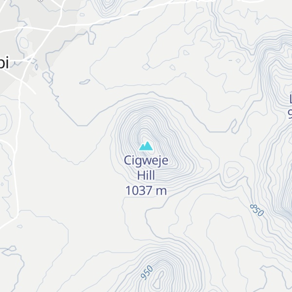 Map of Cigweje Hill