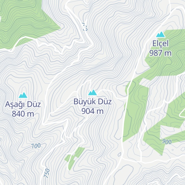 Map of Büyük Düz