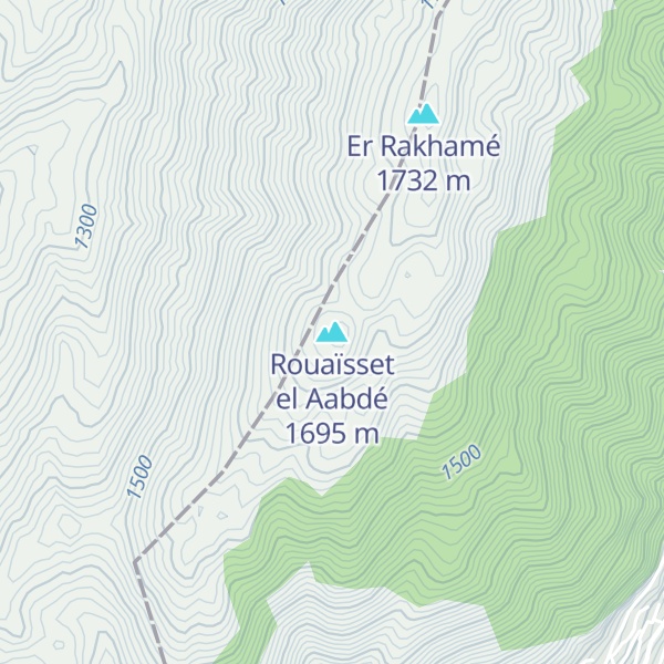 Map of Rouaïsset el Aabdé